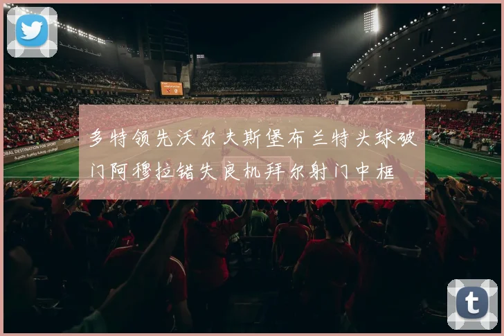 多特领先沃尔夫斯堡布兰特头球破门阿穆拉错失良机拜尔射门中框